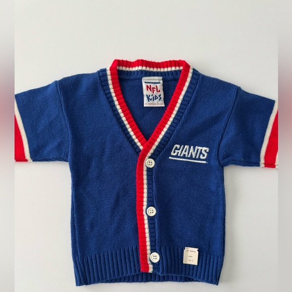NFL Kidz Vintage Giants Cardigan Size 18M - Picture 2 of 6